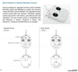 DJI Tx old vs new