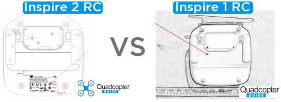 Inspire 2 Remote Control compared to the Inspire 1 Remote Control