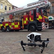 Drone helps firefighters in teenagers’ rooftop rescue